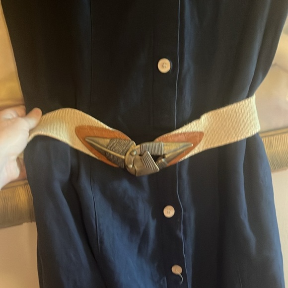 Zara Basic Linen Button Down Midi Dress - Picture 7 of 7